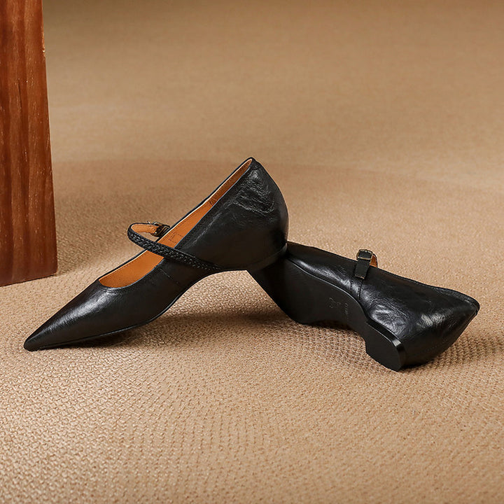 Joria Genuine Leather Pumps