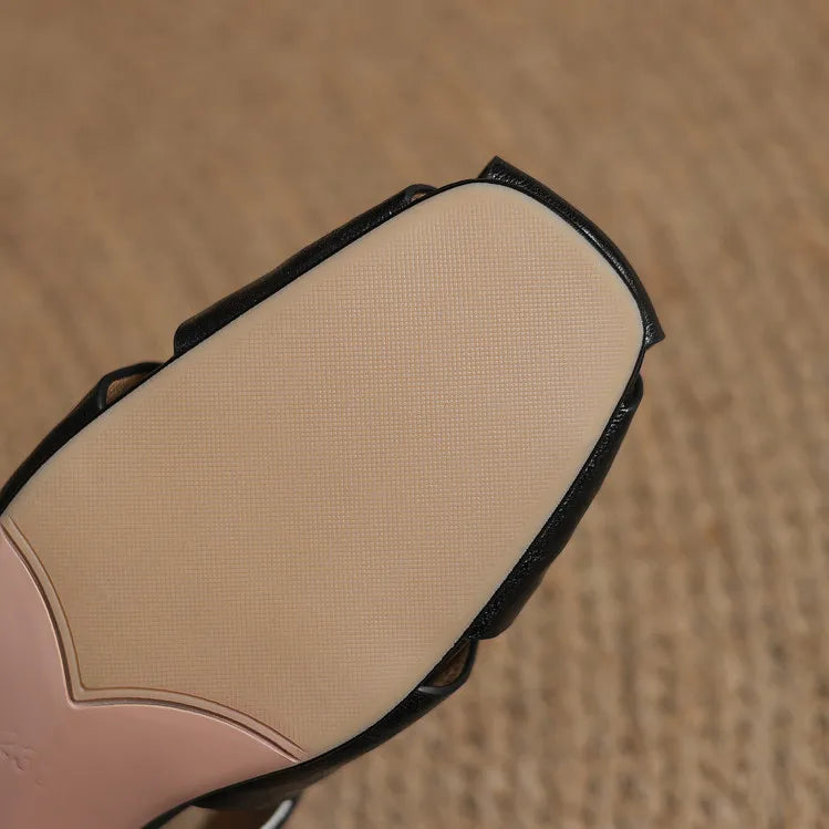 Daran Genuine Leather Mules