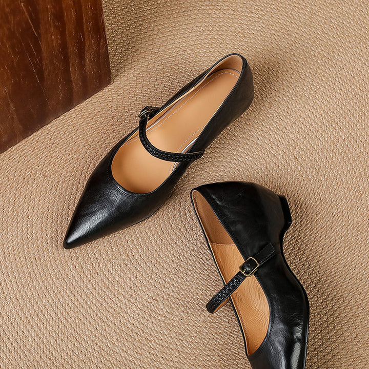 Joria Genuine Leather Pumps