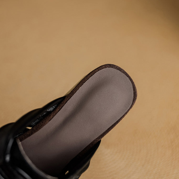 Relya Genuine Leather Mules