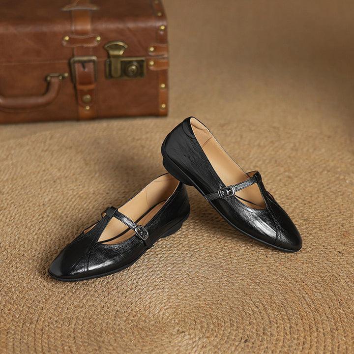 Hyla Genuine Leather Flats