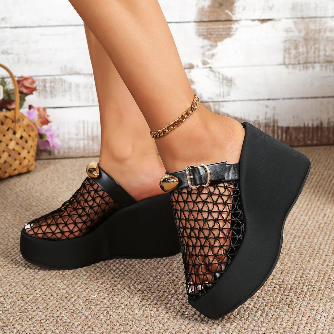 Corvo Chunky Wedge Sole Shoes