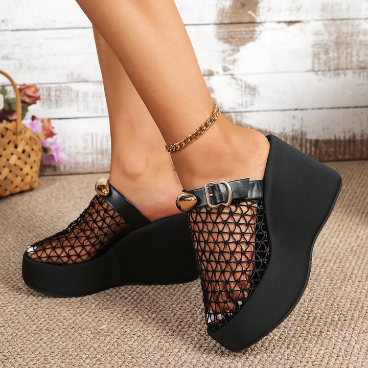 Corvo Chunky Wedge Sole Shoes