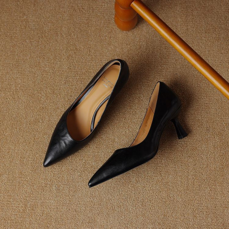 Brea Genuine Leather Heels