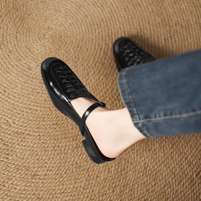 Dorya Genuine Leather Mules
