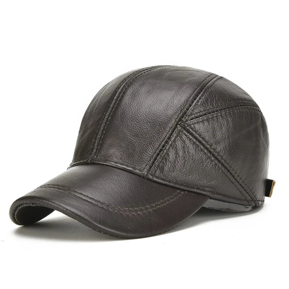Real Leather Vintage Cap