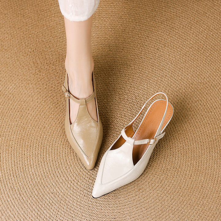Nea Leather Heels