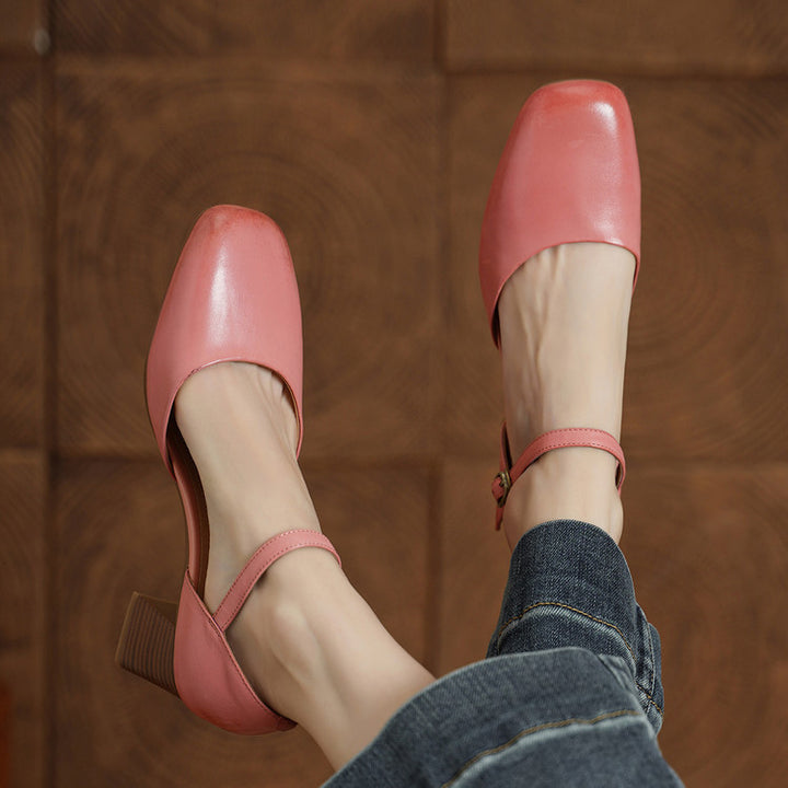Amry Genuine Leather Heels