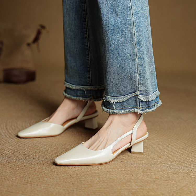 Emry Genuine Leather Heels