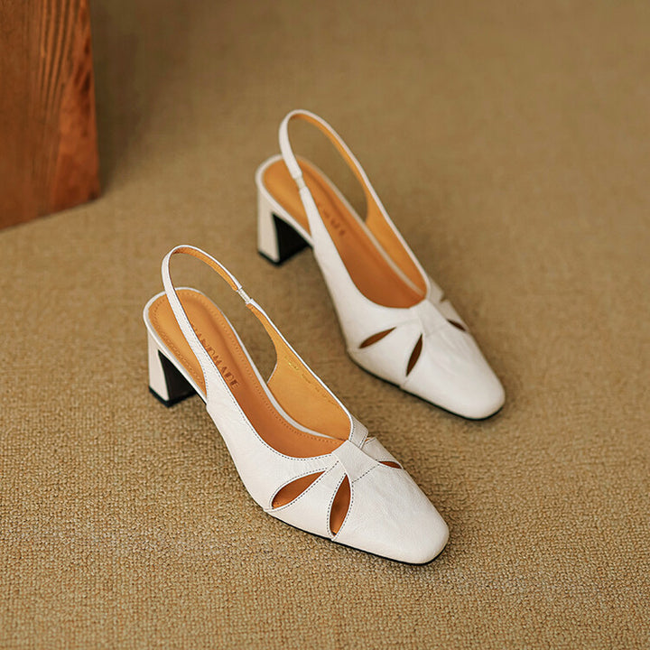 Harni Genuine Leather Heels