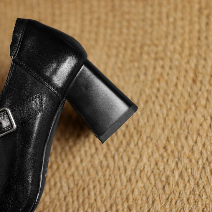 Nera Genuine Leather Heels