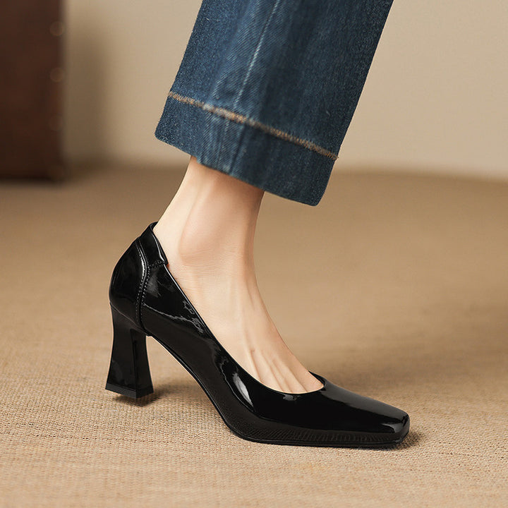 Elira Genuine Leather Heels