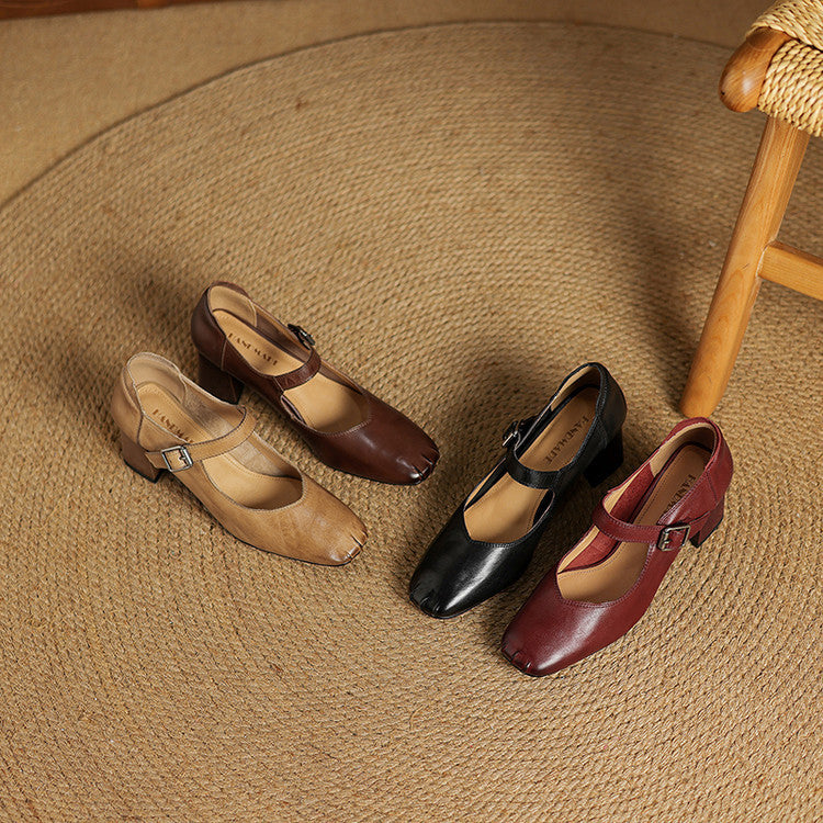 Nera Genuine Leather Heels