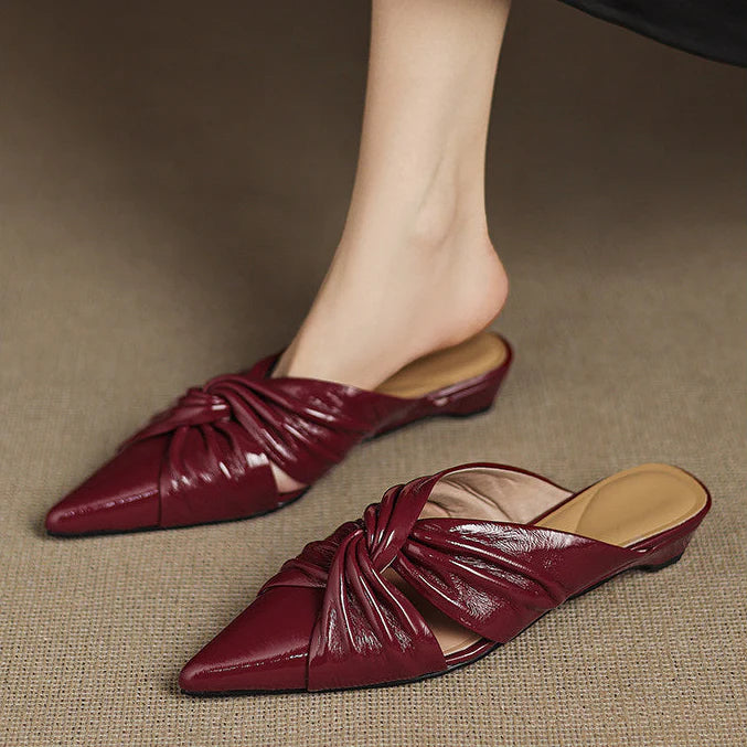 Zeva Genuine Leather Mules