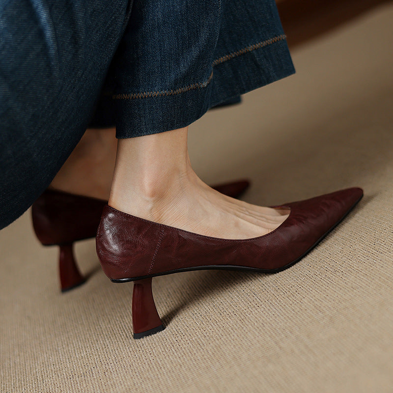 Esmer Genuine Leather Heels