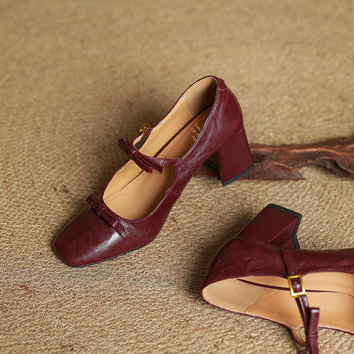 Emar Genuine Leather Heels