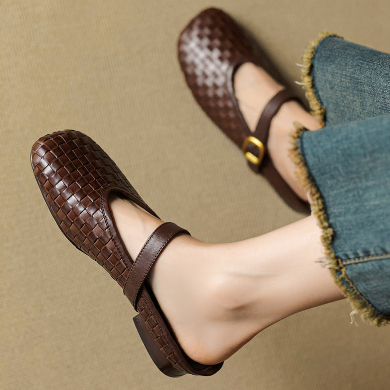 Teyli Genuine Leather Mules