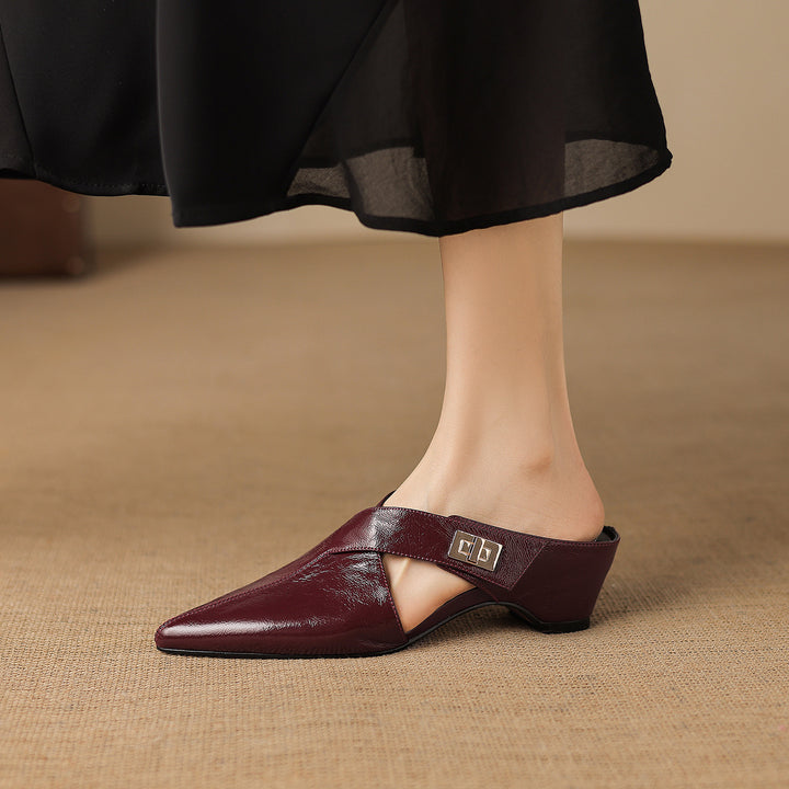 Kora Genuine Leather Mules