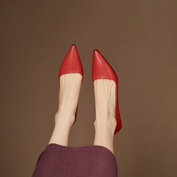 Bianka Genuine Leather Heels