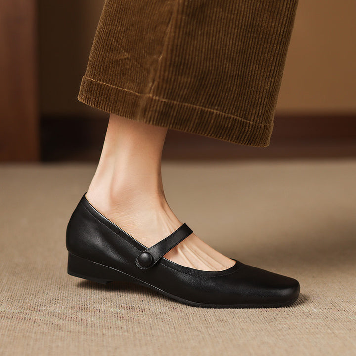 Selin Genuine Leather Flats