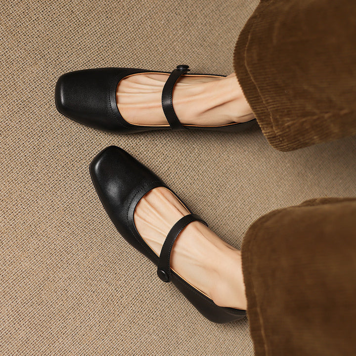 Selin Genuine Leather Flats