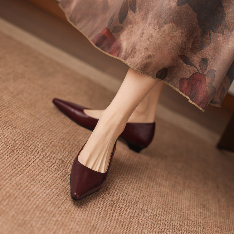 Kaela Genuine Leather Pumps