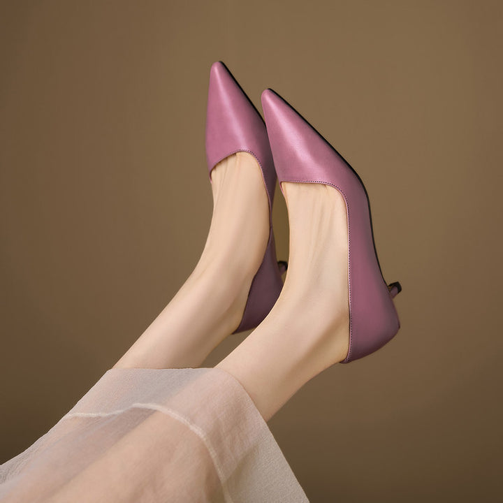 Elyse Genuine Leather Heels