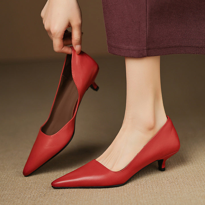 Bianka Genuine Leather Heels