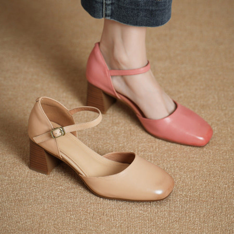 Amry Genuine Leather Heels