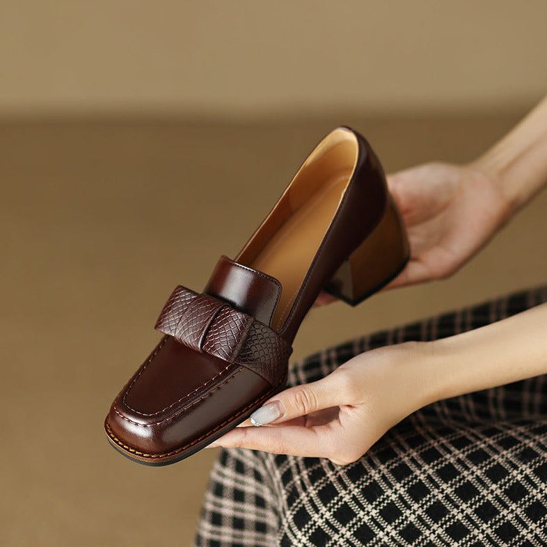 Pavla Genuine Leather Heels
