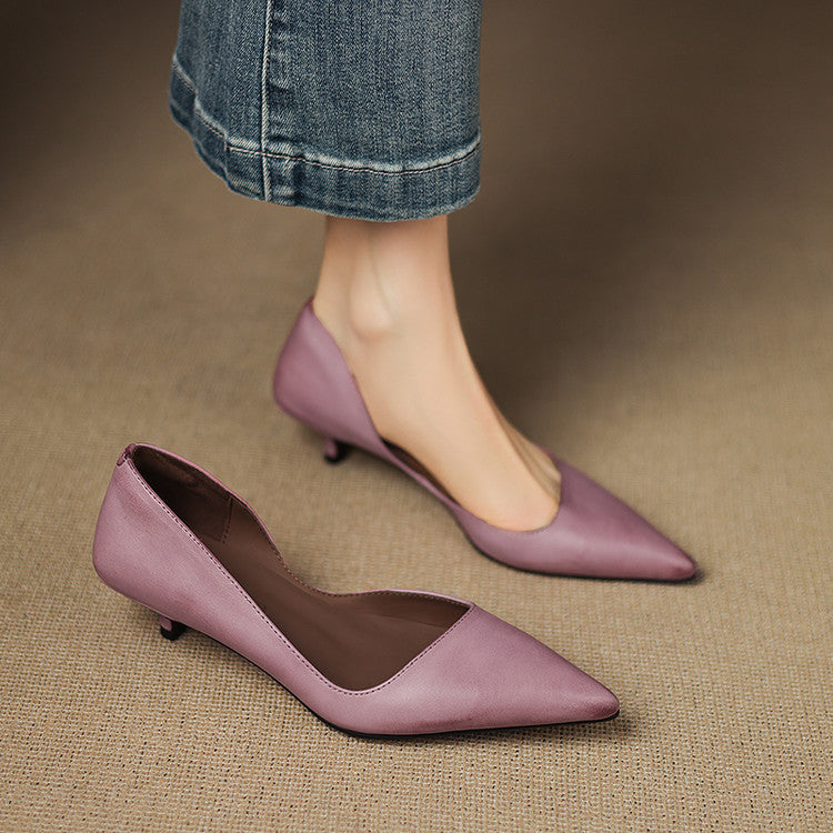 Bianka Genuine Leather Heels