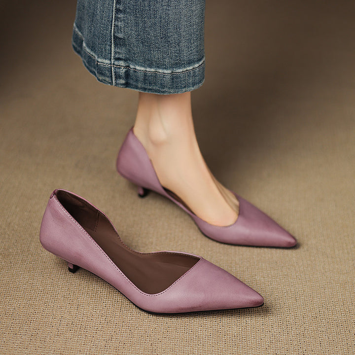 Bianka Genuine Leather Heels