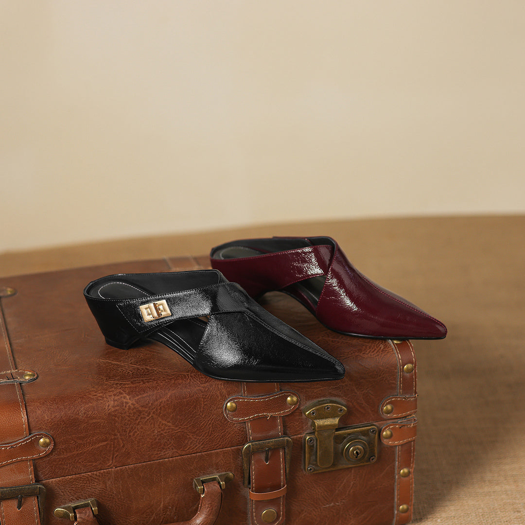Kora Genuine Leather Mules