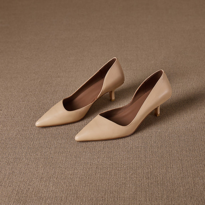 Elyse Genuine Leather Heels