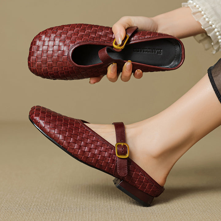 Teyli Genuine Leather Mules