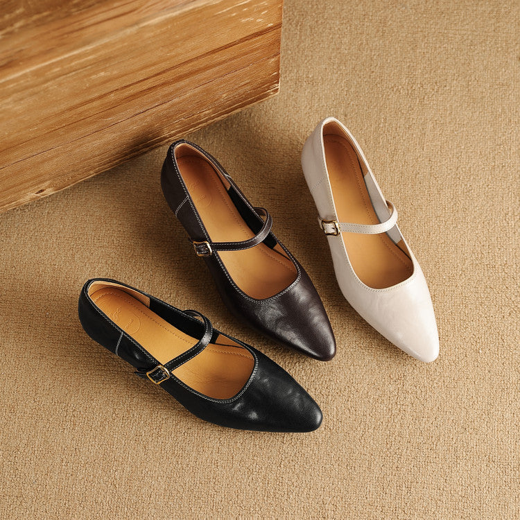 Zule Genuine Leather Pumps