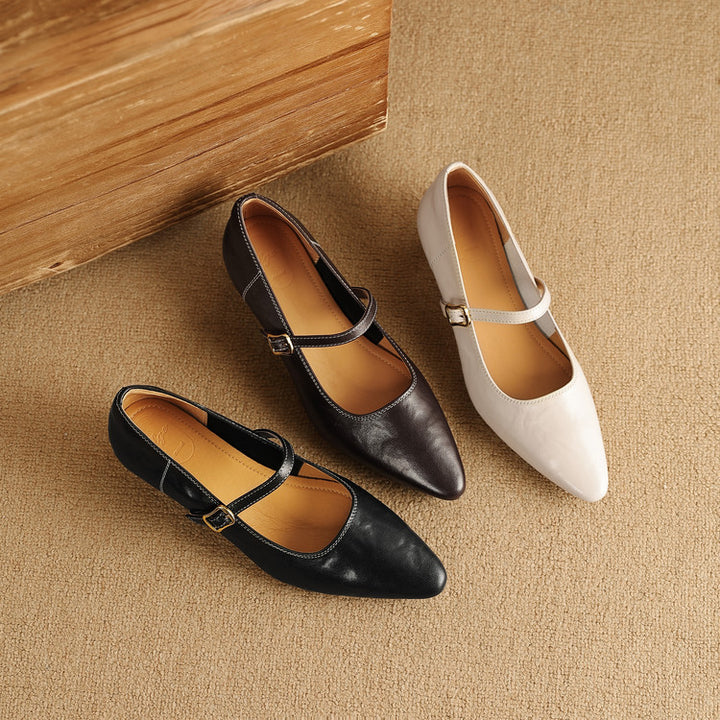 Zule Genuine Leather Pumps