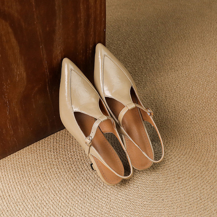 Nea Leather Heels