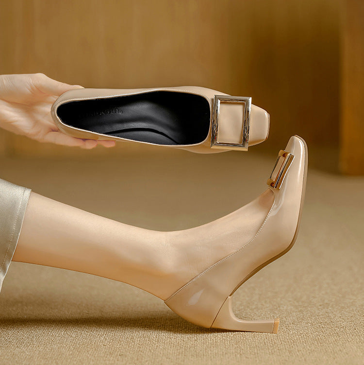 Gabria Genuine Leather Heels