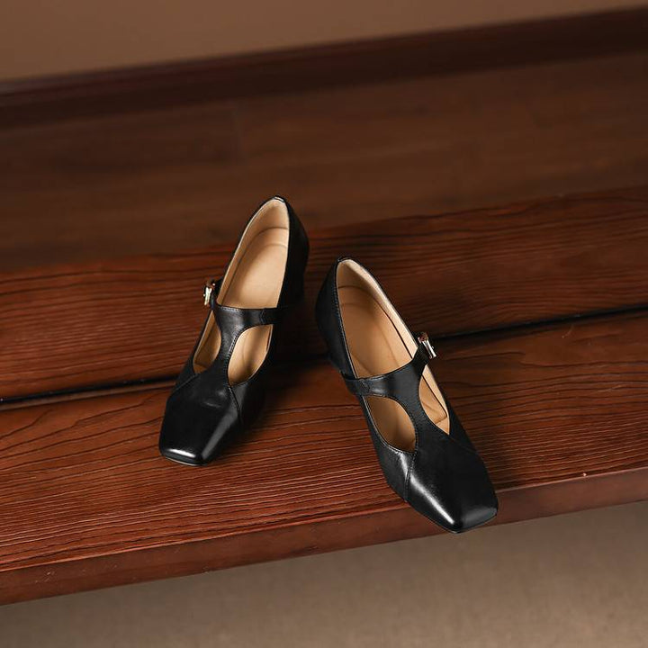 Zela Genuine Leather Heels