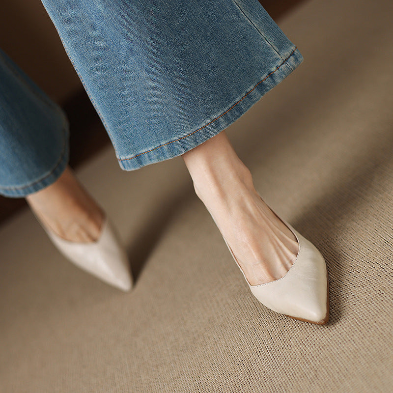 Esmer Genuine Leather Heels