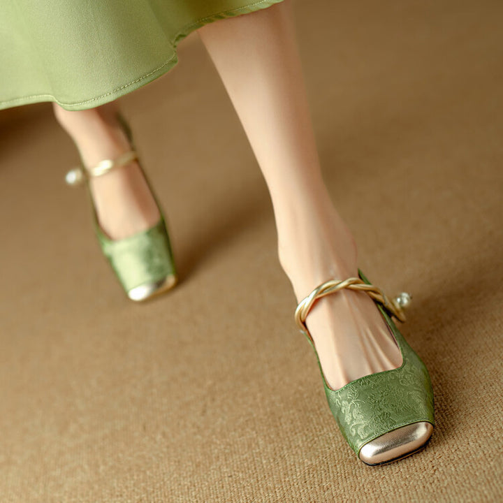 Elysia Leather Heels