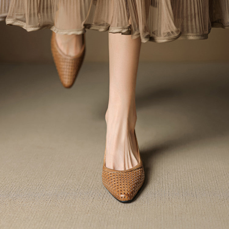 Aden Genuine Leather Slingbacks