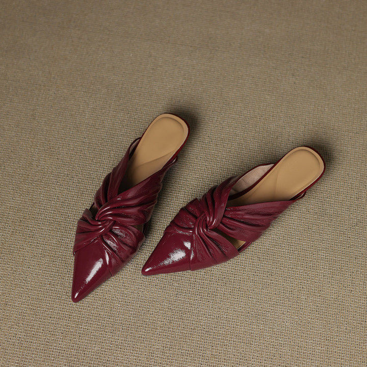 Zeva Genuine Leather Mules