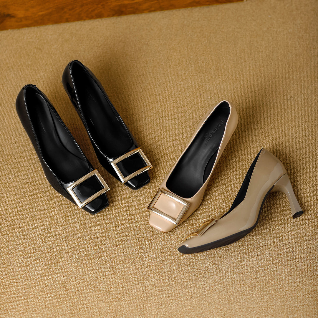 Gabria Genuine Leather Heels