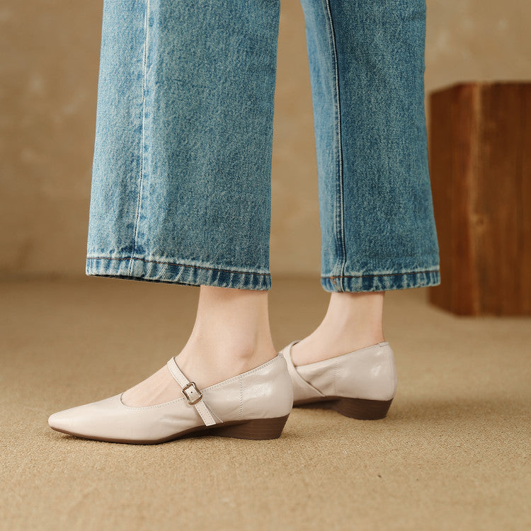 Zule Genuine Leather Pumps