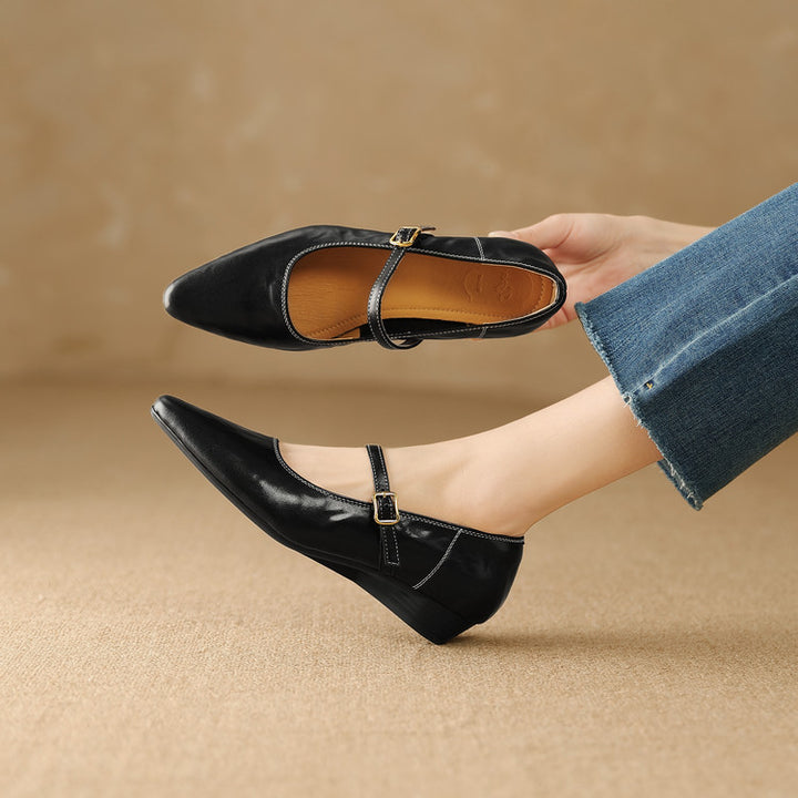 Zule Genuine Leather Pumps