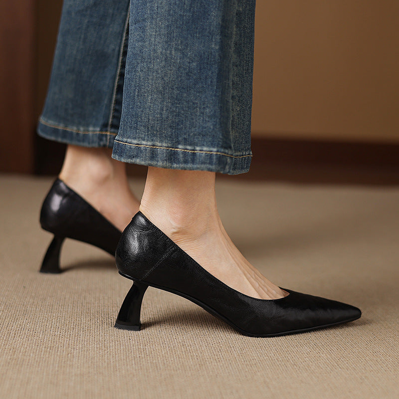 Esmer Genuine Leather Heels