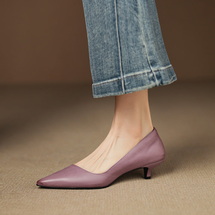 Bianka Genuine Leather Heels