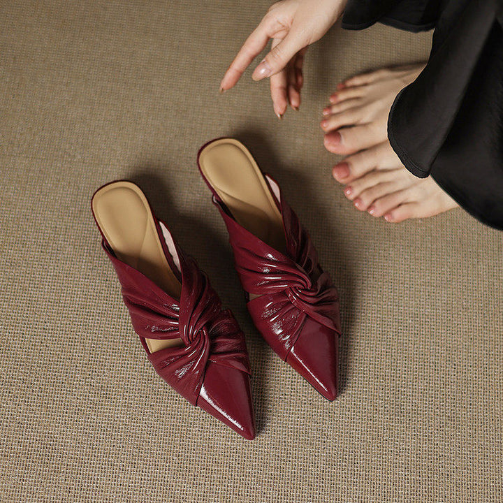 Zeva Genuine Leather Mules